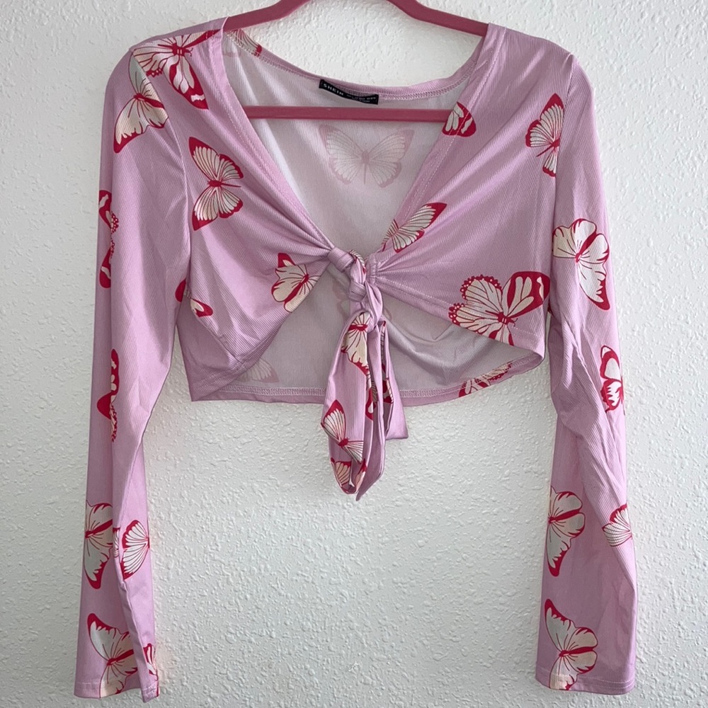 Butterfly crop top